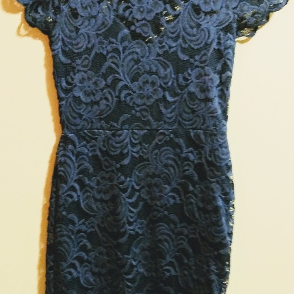 Ricki’s | Blue Lace Dress - Picture 3 of 3